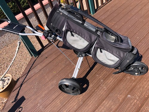 Folding golf push pull trolley - golf, push/pull